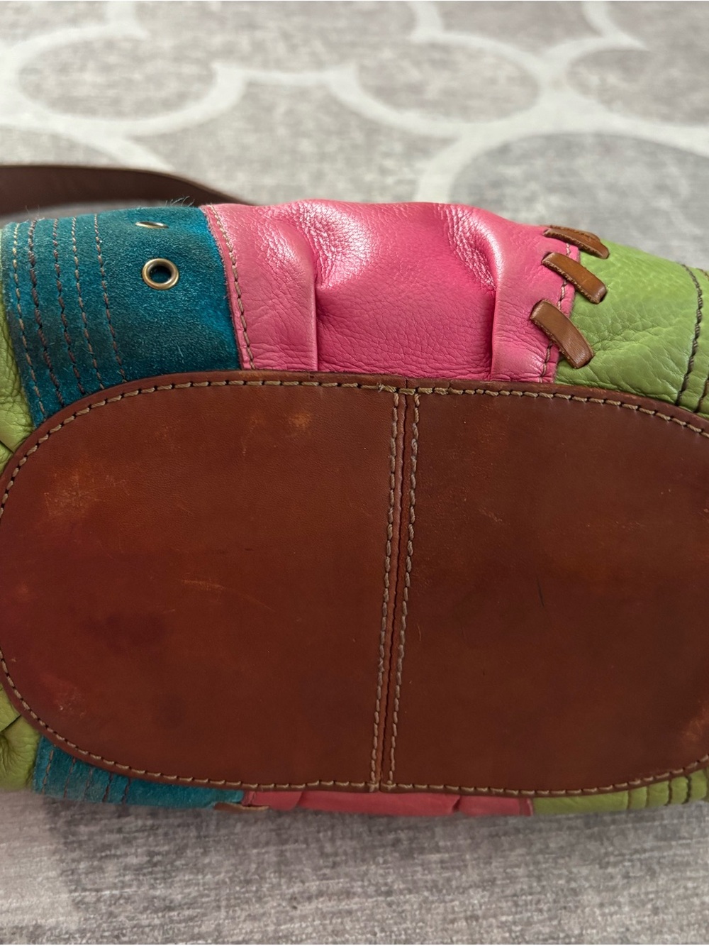 Fossil Multicolor Patchwork Leather Shoulder Bag - Picture 6 of 10